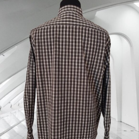 SPRING + MERCER MEN LONG SLEEVE HIDDEN FRONT BUTTONS CASUAL DRESS SHIRT -  XXL - Picture 5 of 7